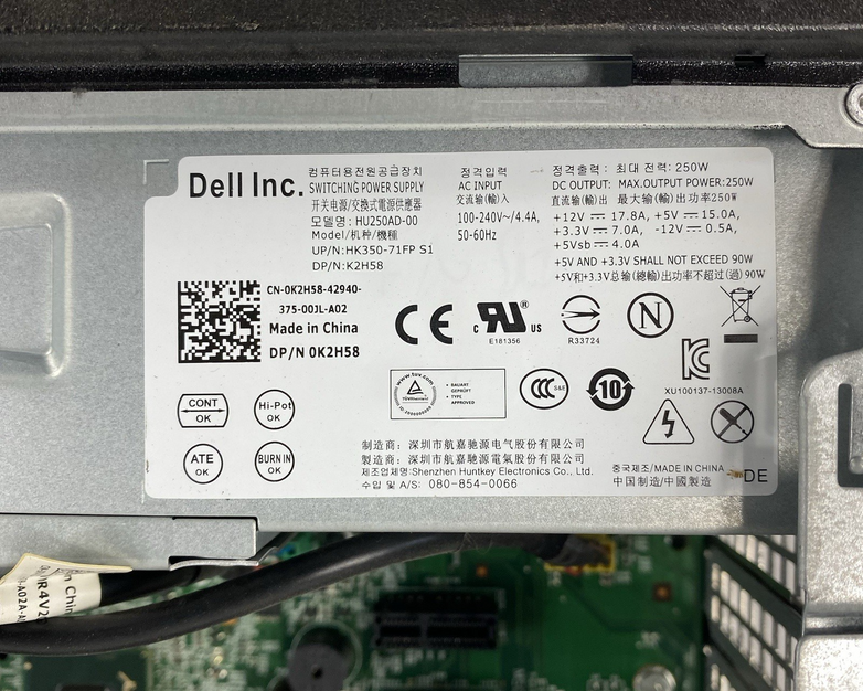 Dell OptiPlex 3010 SFF Intel Core i3-3220 3.30GHz 2GB RAM No HDD No OS
