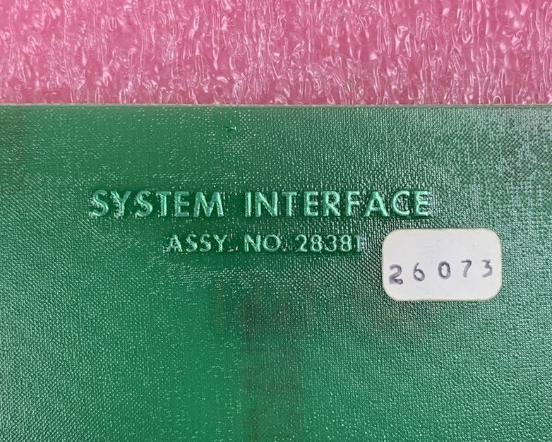 MSI 26073 28381 System Interface Assembly