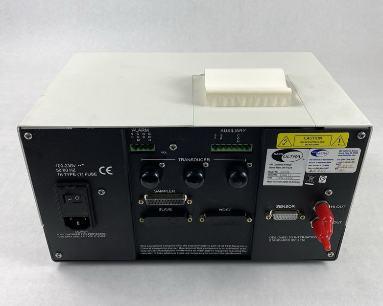 HACH 8000A HIAC Particle Counter No Power Cord Power Tested