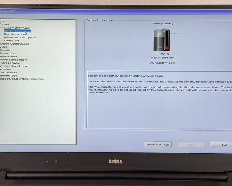 Dell Precision 5510 Intel Core i7-6820HQ 2.7 GHz 8 GB RAM 15.6" No HDD No OS