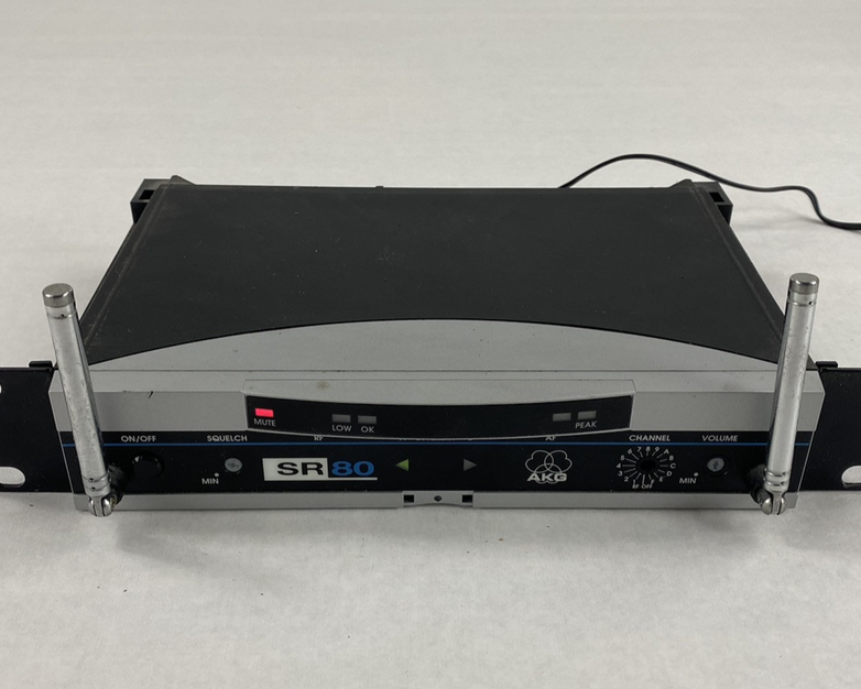 AKG SR80 Wireless Receiver No AC Adapter Power Tested