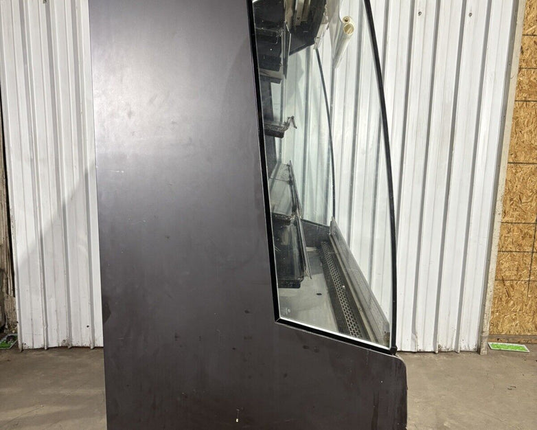 Federal Industries RSSM678R-3 Black 71" Self Serve Four Shelf Air Curtain Powers