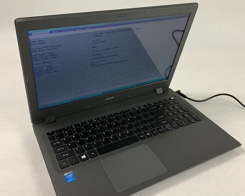 Acer Aspire E5-573 15.6" i3-5005U 2 GHz 6 GB Ram No OS No HDD No Batt No AC