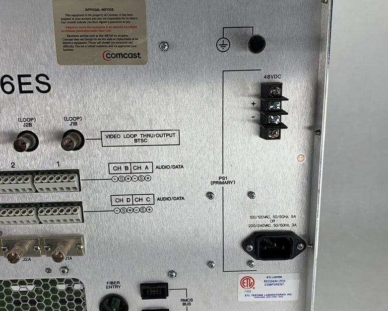 ADC Video Systems DV6016ES Chasis w/ 1x DV6301TXD Card Power Tested