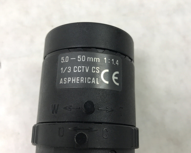 Security Camera Lens 5.0-50mm 1:4 1/3 CCTV CS Aspherical
