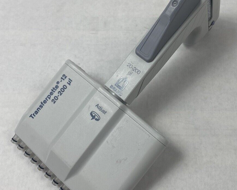 BrandTech Transferpette-12 20-200 uL 12-Channel Pipette