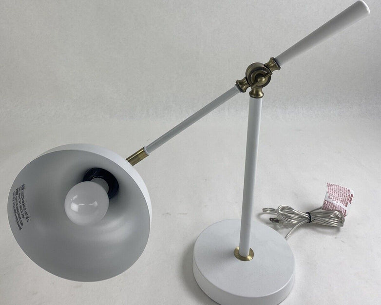 Huntington Home PL2203355 E26 LED Desk Lamp Home Office Study White 9W