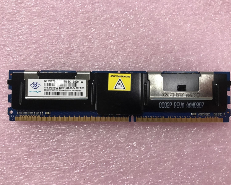 Nanya 8GB Kit 8x1GB 2Rx4 PC2-5300F-555-11-B4 ECC Server RAM NT1GT72U8PB1BN-3C