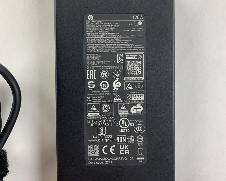 HP TPN-CA28 AC Charger 120v 19.5 V 6.15A L4123-012