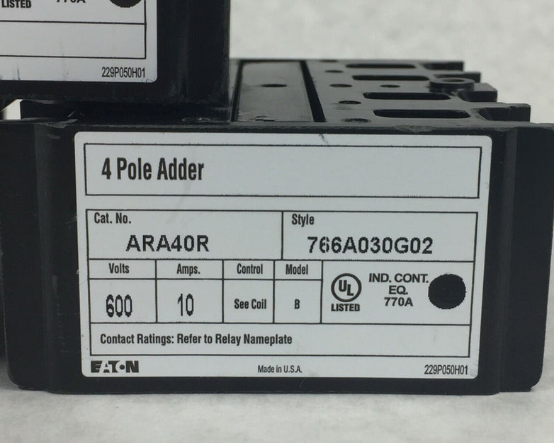 EATON 4 Pole 766A030G03 (Lot of 3)