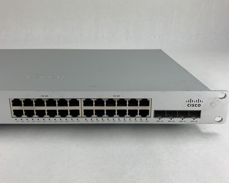 Cisco Meraki MS250-24P-HW Network Managed Switch Unclaimed Tested Reset
