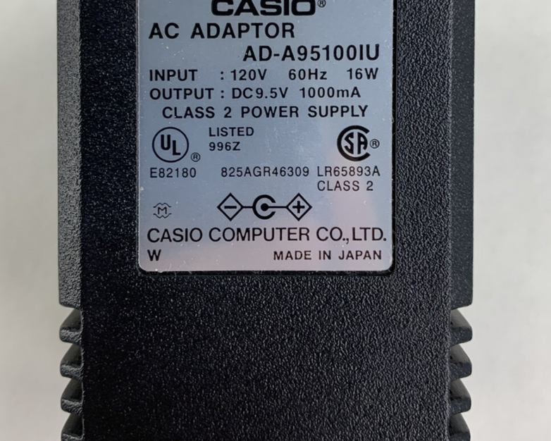 Casio AD-A95100IU Battery Charger Power