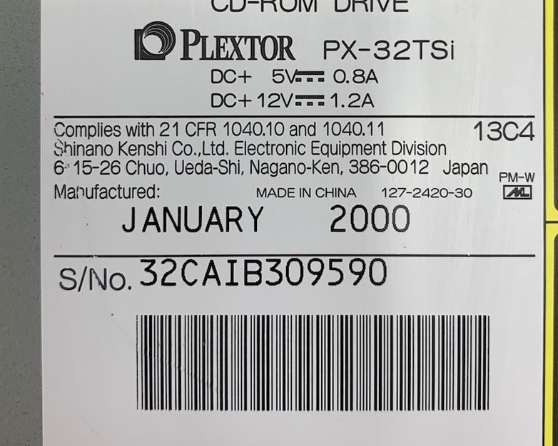 Plextor PX-32TSi CD-ROM Drive