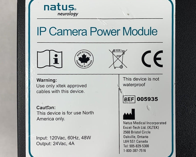 Natus Neurology 005935 IP Camera Power Module