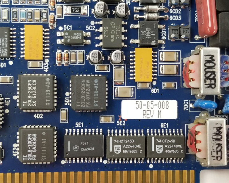 Rhetorex Dialogic 432 RDSP-M5C M5 ISA Board 4-Port AutoDialing 50-05-008 REV M