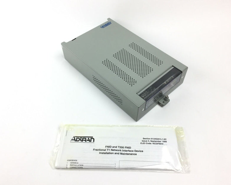 Adtran T200 FNID 1245201L1 Fractional T1 Network Device With Enclosure