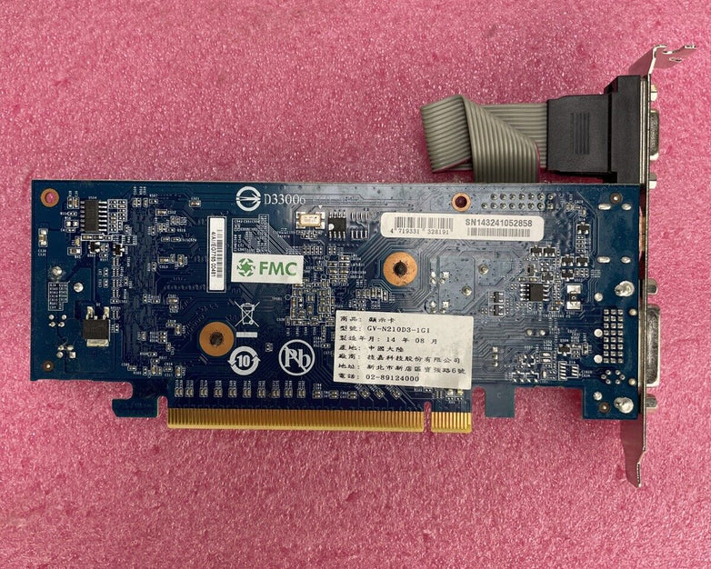 Gigabyte GV-N210D3-1GI NVIDIA GeForce 210 1GB GDDR3 PCIe Graphics Card