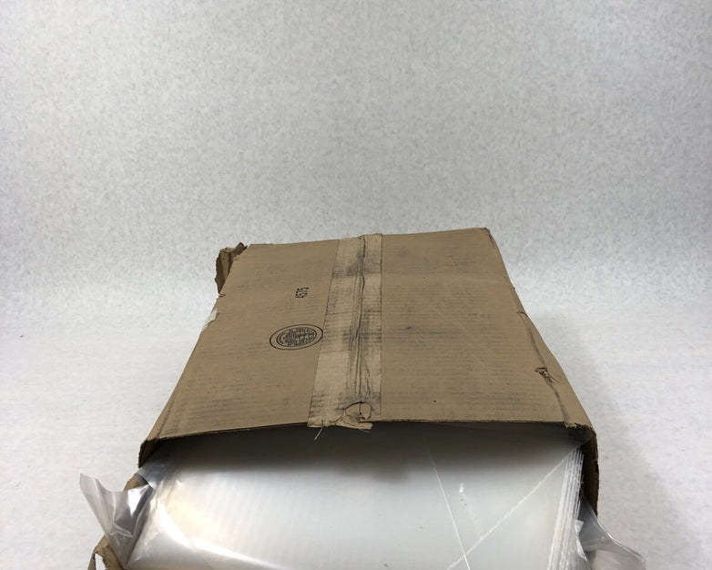 Open Box - 12x12 Inch, Clear Layflat Poly Bags 4 Mil - 1000