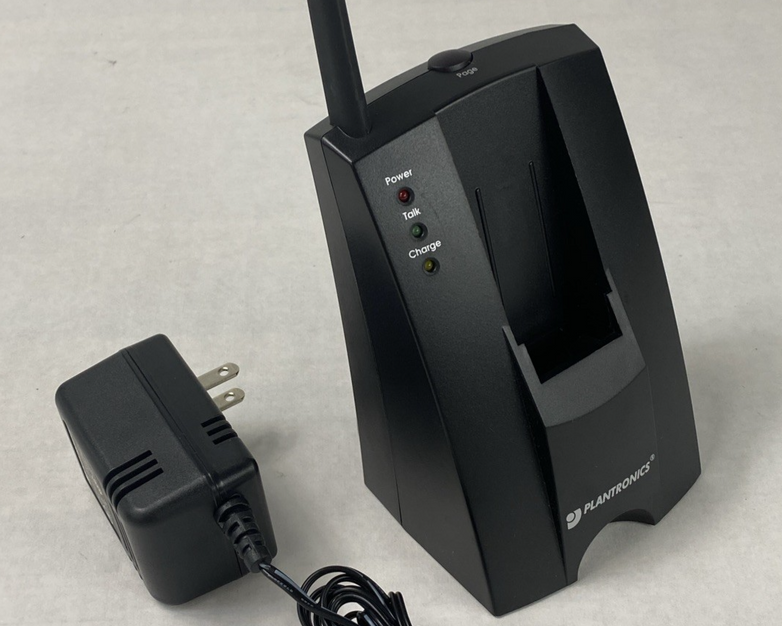 Plantronics Model CT10 Cordless Telephone Phone Headset Base w/ AC Adapter