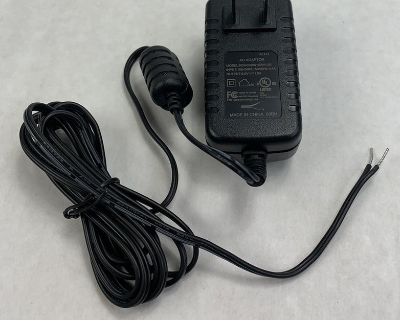 Unbranded KSAC0900100W1US 9V 1A AC Adapter - No Tip (Lot of 6)