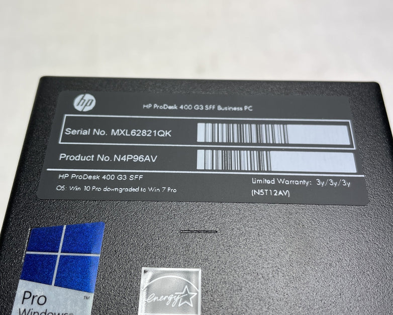 HP ProDesk 400 G3 SFF Intel Core i5-6500 3.2GHz 4GB RAM No HDD No OS Open Box
