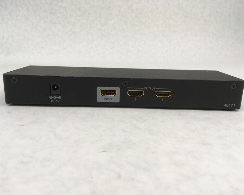 TRULINK 40471 2-Ports HDMI External Video Audio Splitter