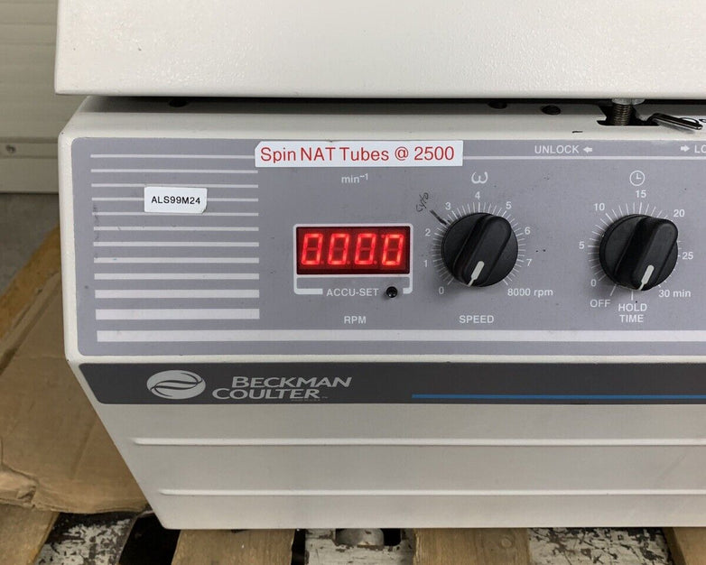Beckman Allegra 6 Bench Top Centrifuge Tested Bad Timer For Parts and Repair