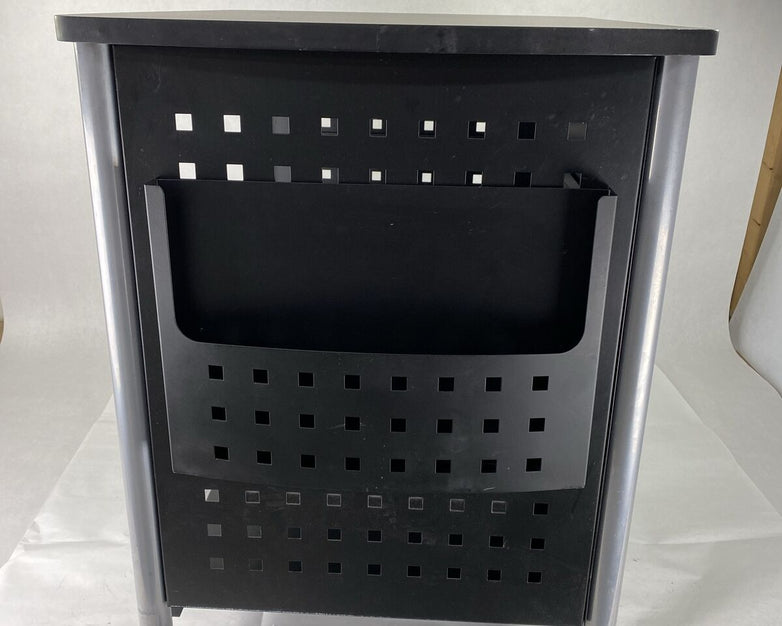 Safco 1856BL Scoot Rolling Printer TV AV Stand 27x21x27" Black Tabletop