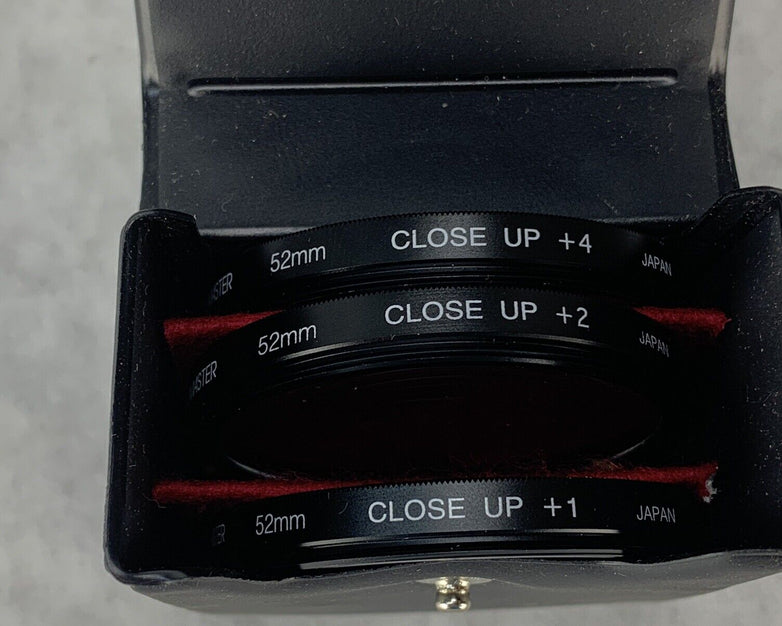 Promaster 52mm Close Up +1 and +2 +4 Lens Filter w/ Case