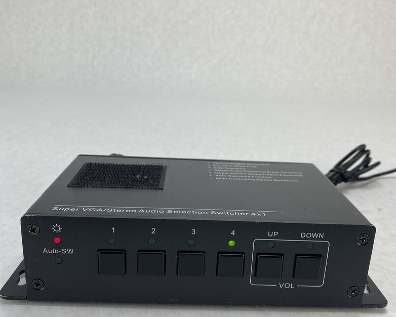 Aurora AS-41V R2 4 x 1 Super VGA Stereo Audio Selection Switcher with PSU