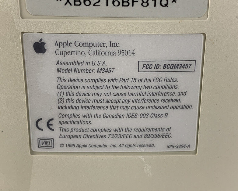 Apple Power Macintosh 5260/100 M3457 Boots Vintage No Hard Drive or OS