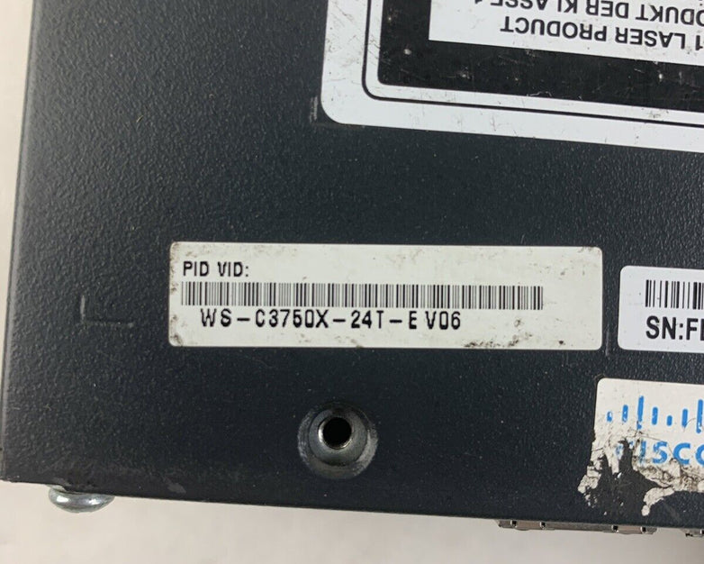 Cisco Catalyst X Series TNY-WS3750X-3560X J Network Managed Switch Tested
