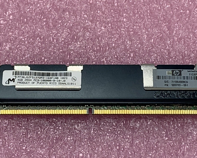 Micron 28GB Kit 7x4GB 2Rx4 PC3-10600R-9-10-J0 Server RAM MT36JSZF51272PZ