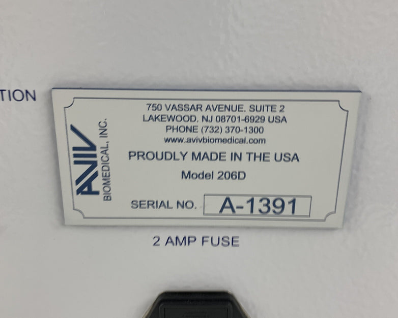 AVIV 206D Biomedical Hematofluorometer Power Tested