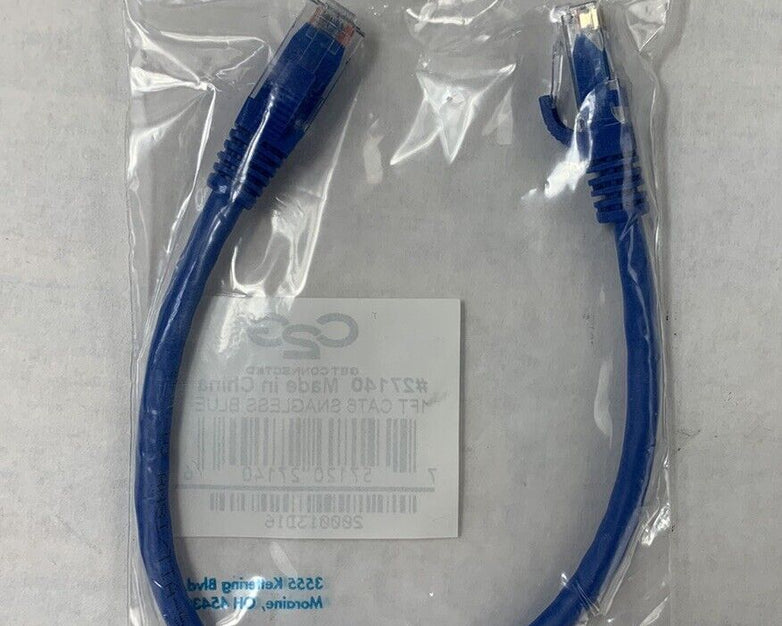 C2G 27140 1ft Cat6 Patch Cable (Lot of 2)