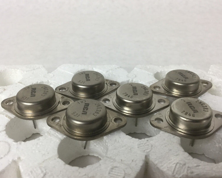 Genuine RCA Transistor 2N6383 Lot of 6 NOS