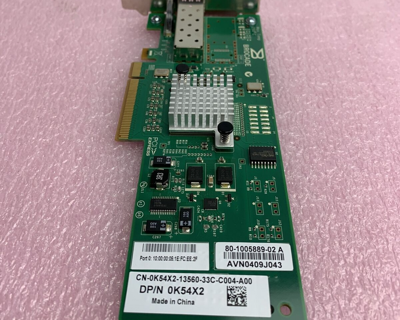 DELL K54X2 BROCADE 815 8GB SINGLE PORT PCI-E FIBRE CHANNEL HOST BUS ADAPTER