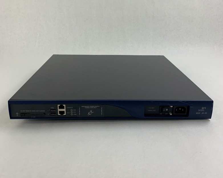 3COM MSR30-20 PoE Network Ethernet Switch Wiped Compact Flash w/ OS