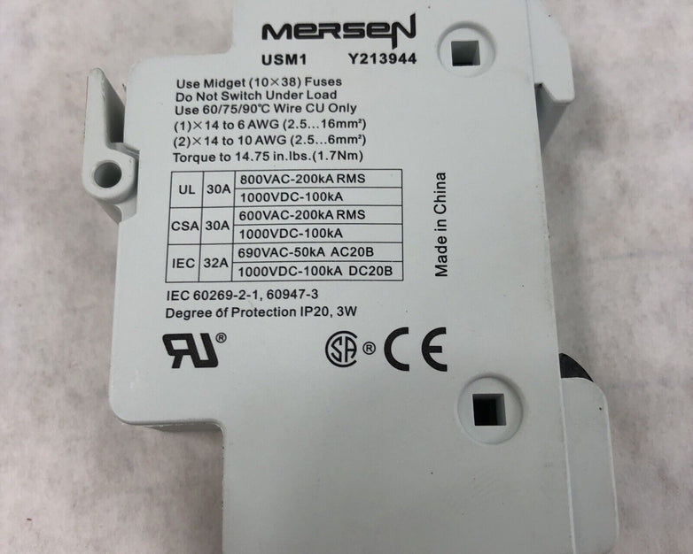 Mersen USM1 Y213944 Block 30A Midget (Lot of 4)