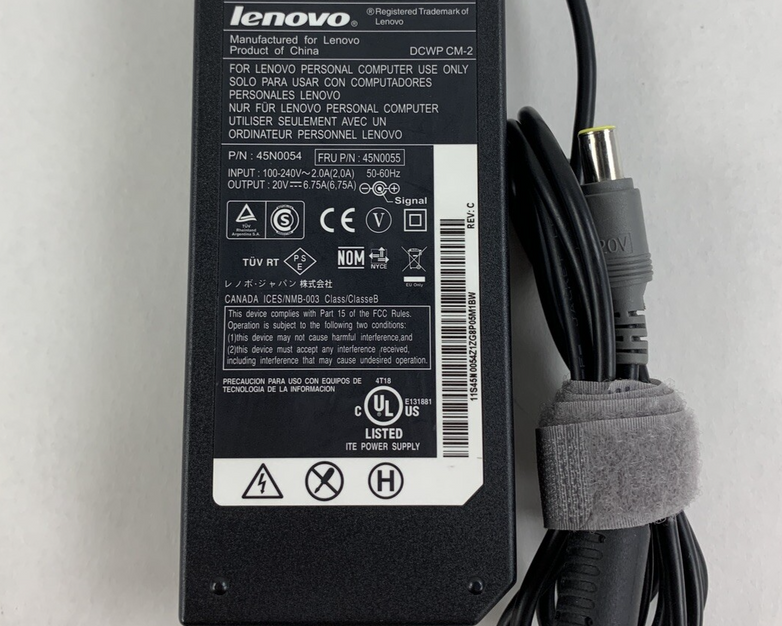 Lenovo 45N0054 AC Charger Adapter 20V 6.75A 135W Lot of 2