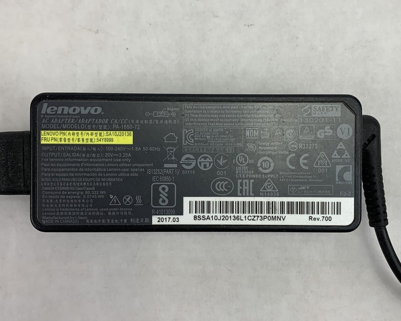 Lenovo PA-1650-72 65W AC Adapter (Lot of 5)