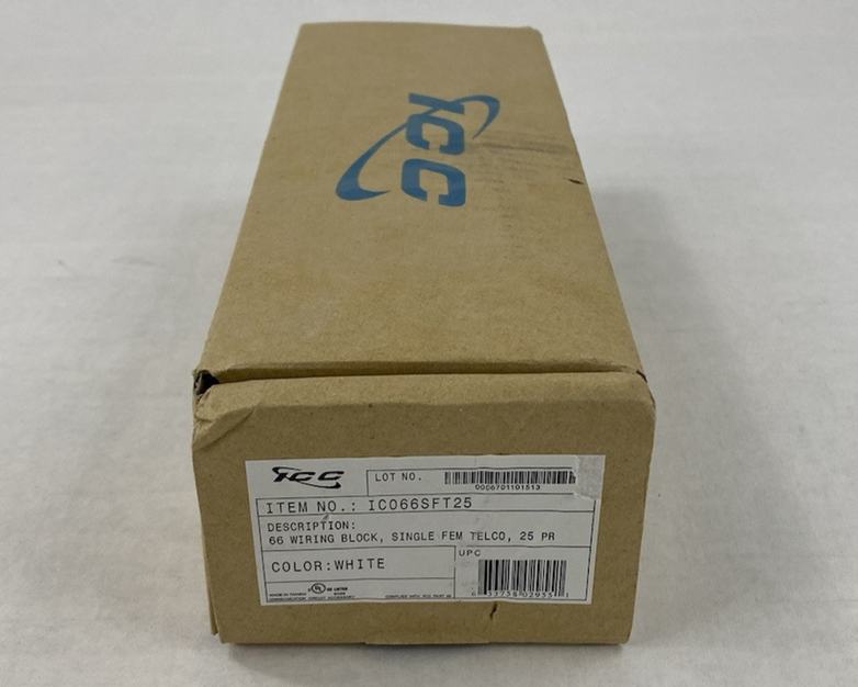ICC 66 Wiring Block Single Fem Telco 25 PR IC066SFT25