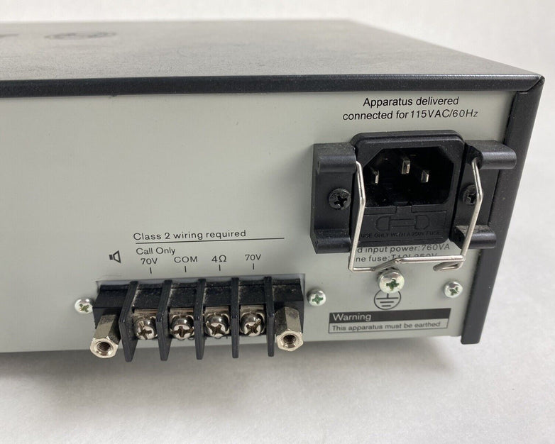 Bosch PLE-1ME120-US Plena 120 Watt 4-Channel Mixer Amplifier Tested