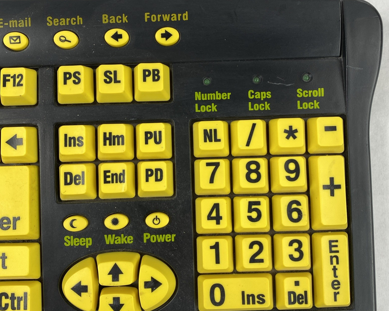 KEYS-U-SEE YKB-LPB-USB Wired USB Keyboard Tested