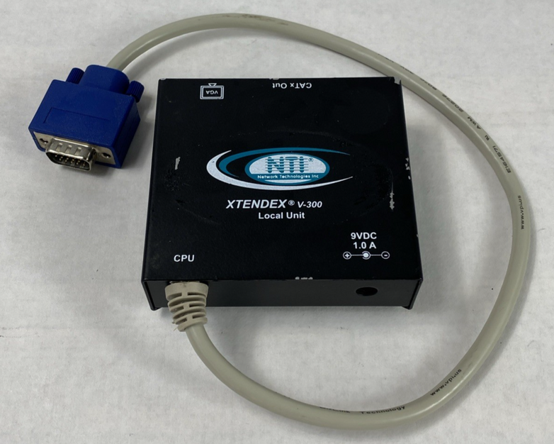 NTI Xtendex V-300 CAT5 VGA Video Extender Local Unit No Power Supply