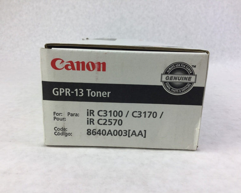 Genuine Canon GPR-13 Black Toner NIB