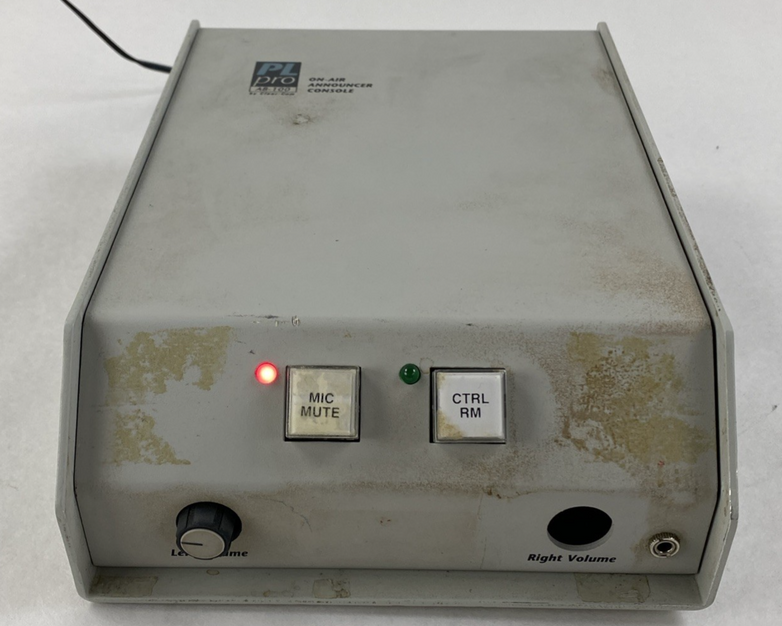 Clear-Com AB-100 On-Air Announcer Console with AC Adapter Power Tested