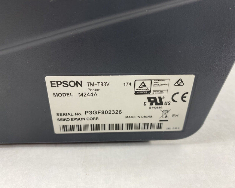 Epson Squirrel TM-T88V M244A POS Thermal Printer Tested No AC Adapter