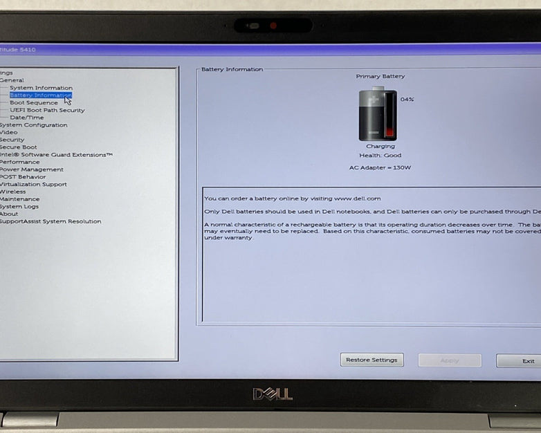 Dell Latitude 5410 Intel Core i7-10610U 1.80 GHz 16 GB RAM 14" No HDD No OS
