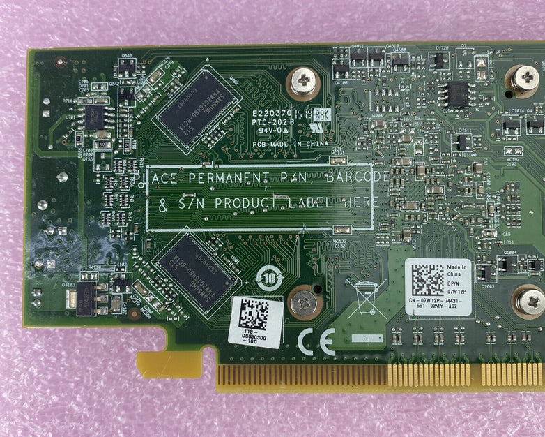 AMD 109-C55357-00 AMD RADEON R5 240 DP DVI PCIe Full Profile GPU Dell 07W12P